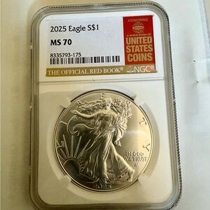 2025 Eagle Ms70 1oz silver